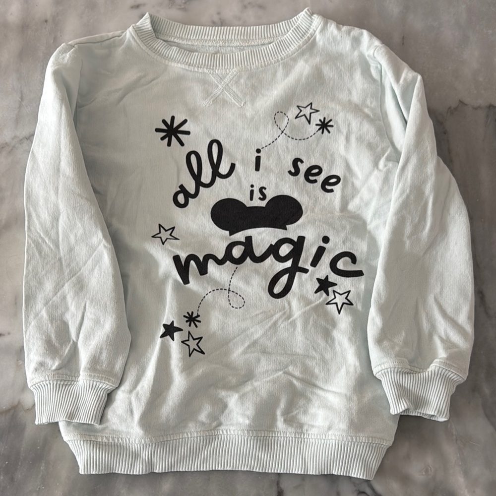 Disney Magic Kids lightest baby aqua blue Sweatshirt